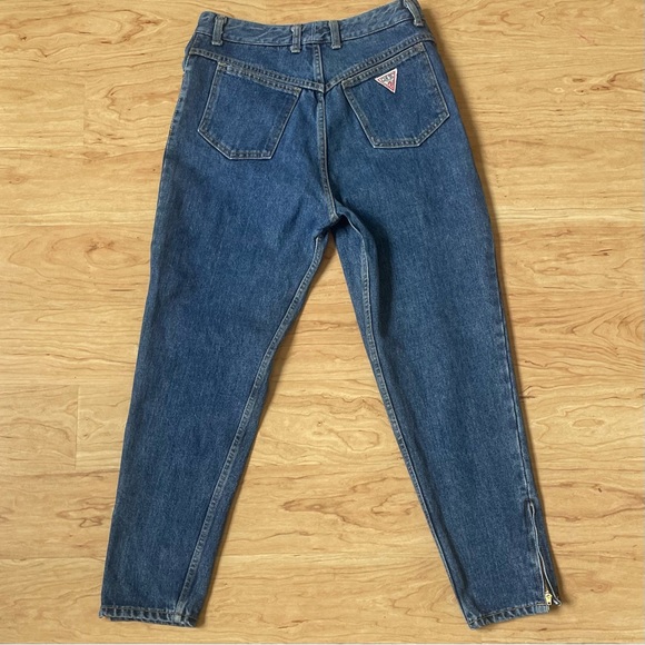 Vintage Guess 1980s Georges Marciano Skinny Jeans 29x27 Ankle Zip Pristine 🤌 - Picture 4 of 10